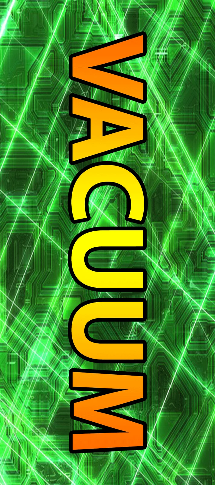 Green circuit vacuum decal