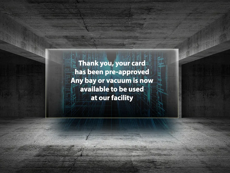 Payment acceptance screen