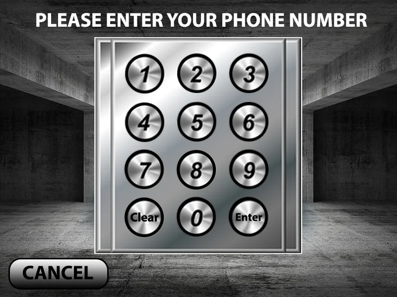 Payment-center phone entry screen