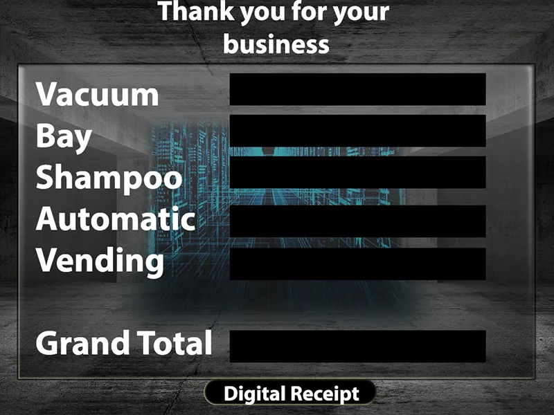 Receipt selection screen